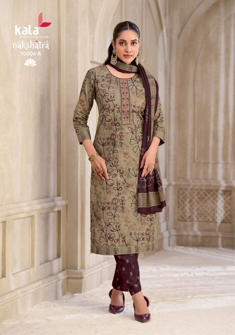 Nakshatra Vol 6 By Kala Cotton Printed Dress Material 